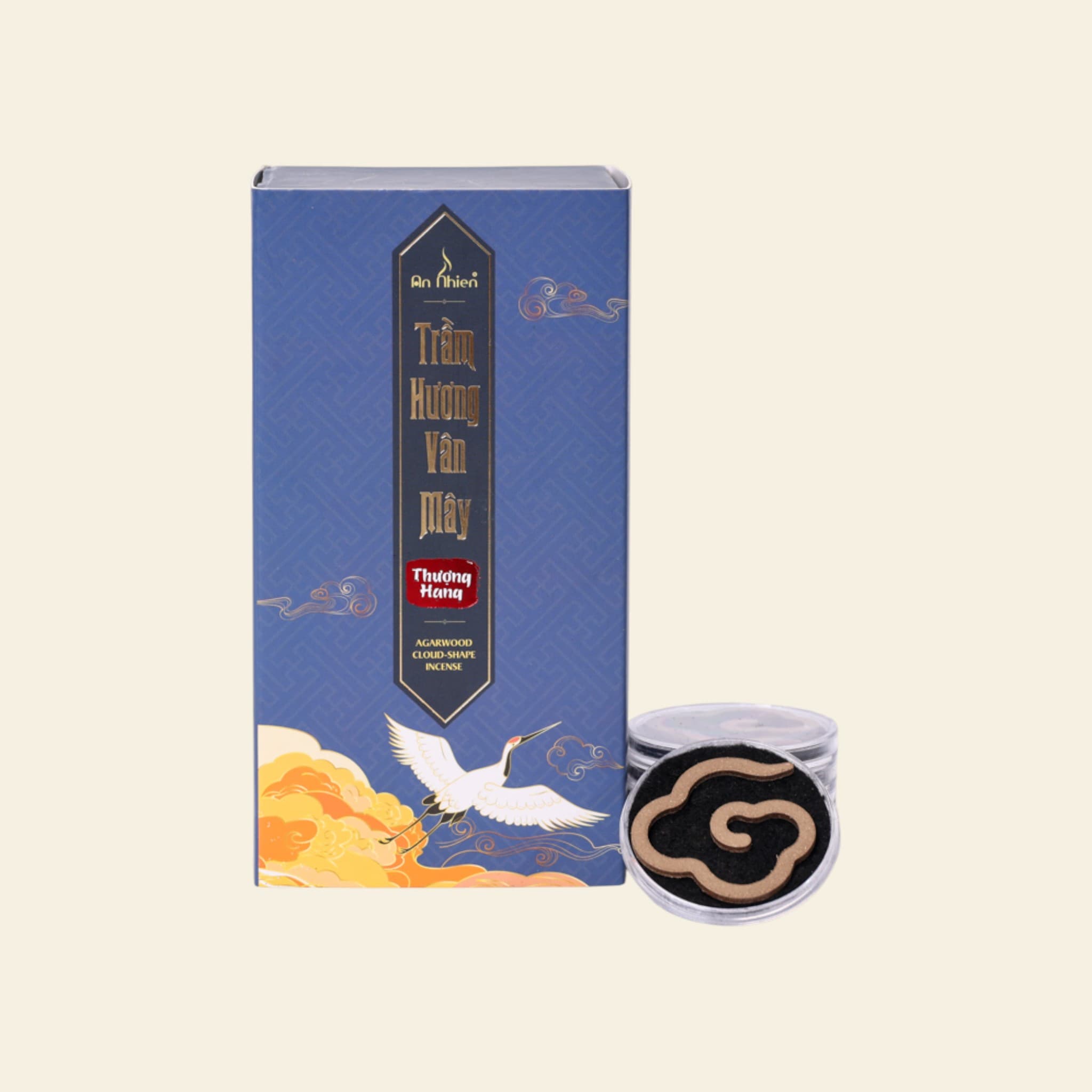 Trầm Hương Vân Mây - Thượng Hạng - Lớn - Hộp 20 vân