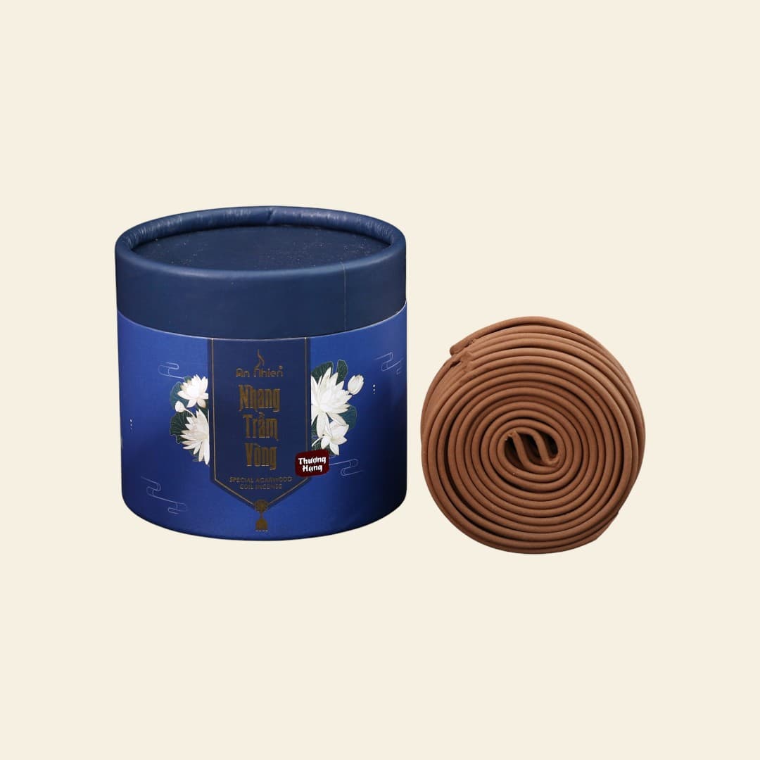 Nhang Vòng Trầm Hương - Thượng Hạng - Hộp 40 vòng - 2 giờ